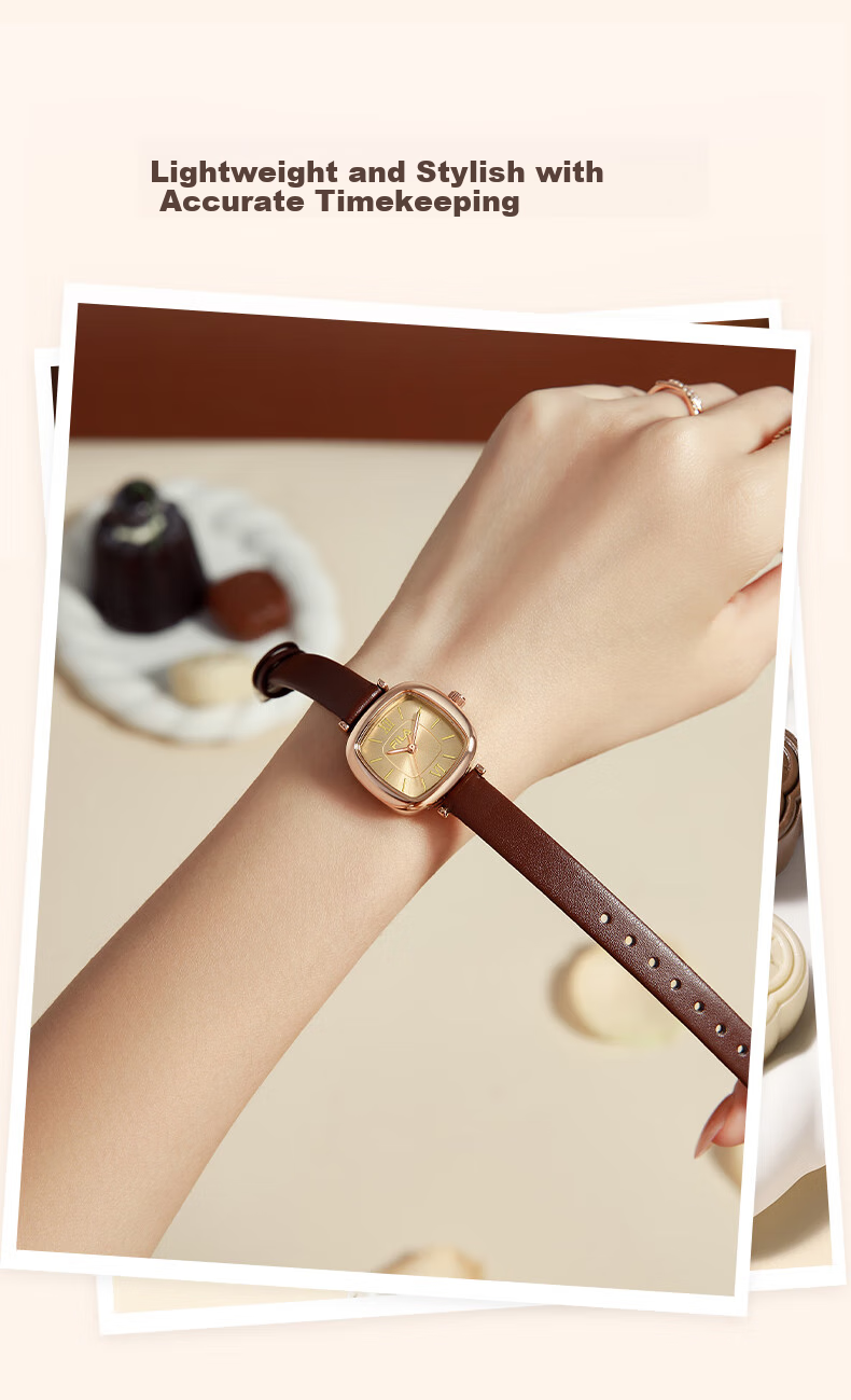 FILA Watch for Women, Retro Light Luxury, College Student Small Square Watch, Birthday Gift, Student Watch 6572-101F 3