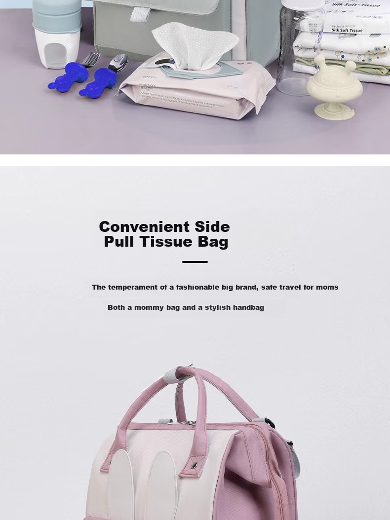 FENYE Diaper Bag Backpack, Large Capacity, Lightweight, for Mothers And Babies, Travel-Friendly, Stain-Resistant, Water-Repellent, Crossbody Bag 3