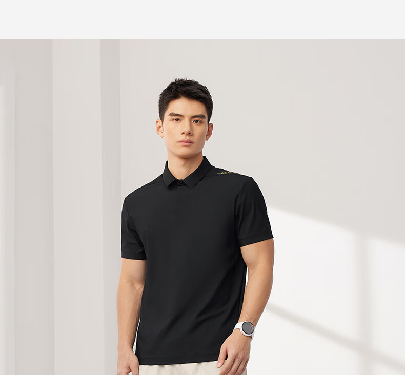 361° Men's Spring Summer Sports Polo Shirt Casual Loose Cool Breathable Short Sleeve 652624107-4 16