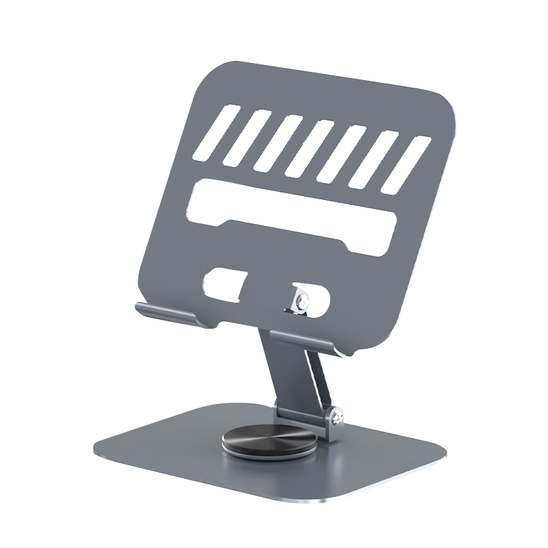 BZBC Tablet Stand, IPad Desktop Phone Holder, 360° Multifunctional Rotating Folding Lazy Support Stand for Gaming, Online Classes, Drawing, Metal Live Streaming Video Universal Phone Stand