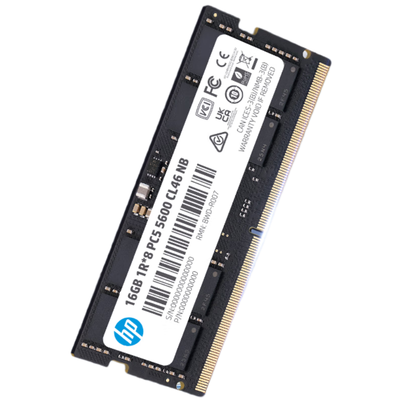 HP 16GB DDR5 5600MHz Laptop Memory Module X1 Series (C46) Original Chips AI Computer Accessory, Powering Black Myth: Wukong