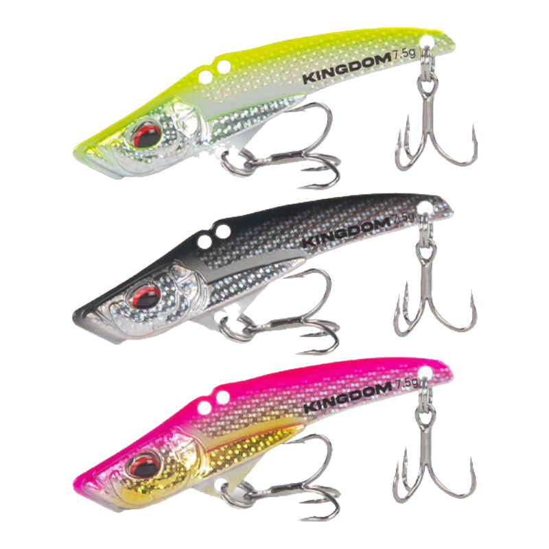 Guowangliya Lure Fishing Bait Metal VIB Set Long-Casting Lure for Sea Bass, Snakehead Fish, And Perch 19 Grams S1