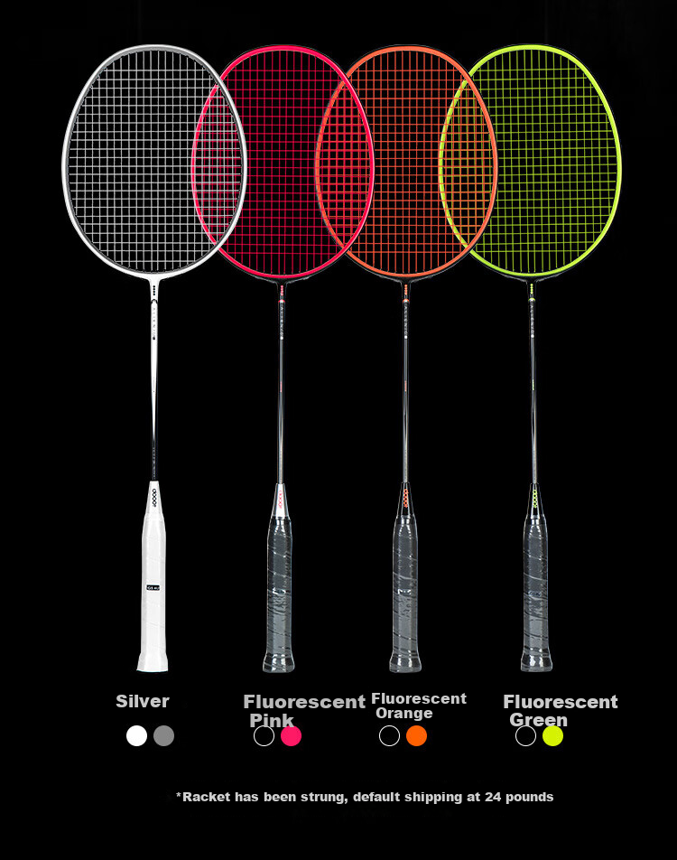 Dooot Badminton Racket, Single Racket, Full Carbon Nano Ultra-Light Speed Type, Ultra-Thin Adult Advanced Professional Offensive Racket, 4U 5