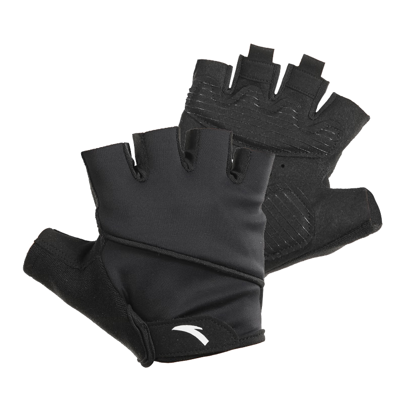 ANTA Fitness Gloves Unisex Sports Cycling Half Finger Pull-up Weightlifting Anti-slip Protective Gloves Black XL
