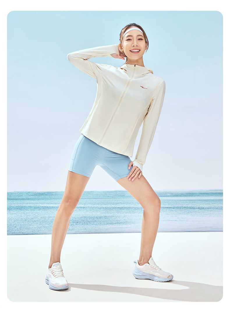 ERKE UPF100+ Sun Protection Jacket for Women, Summer Lightweight Coat, Cool-Feeling Quick-Dry Sports Outerwear 6