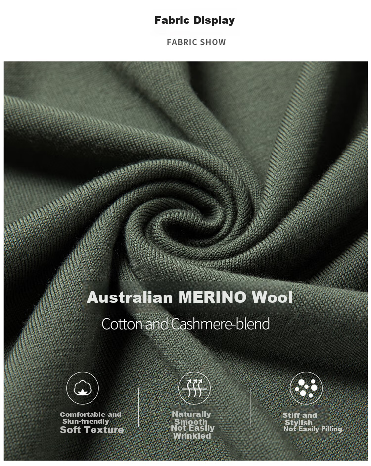 Hengyuanxiang 100% Fine-Spun Wool Sweater for Men, Machine Washable, Autumn And Winter Pullover Thin Sweater, Men's V-Neck Knit Sweater, Business Casual Solid Color Pure Wool Clothing, 20007003, Bright Red, Size 165 3