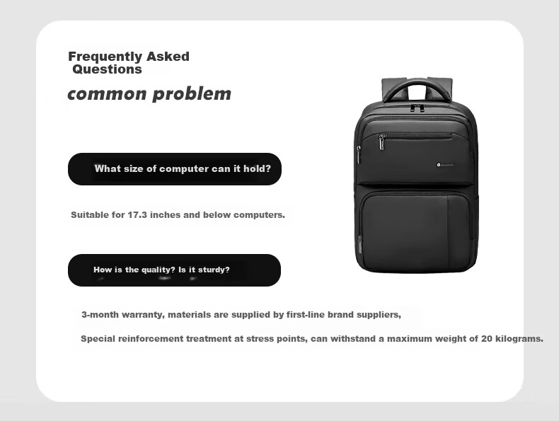 Lehuolvxing Backpack, Men's Travel Bag, Large Capacity Business Travel Bag for Men, Commuter Laptop Bag for Travel And Commuting 3