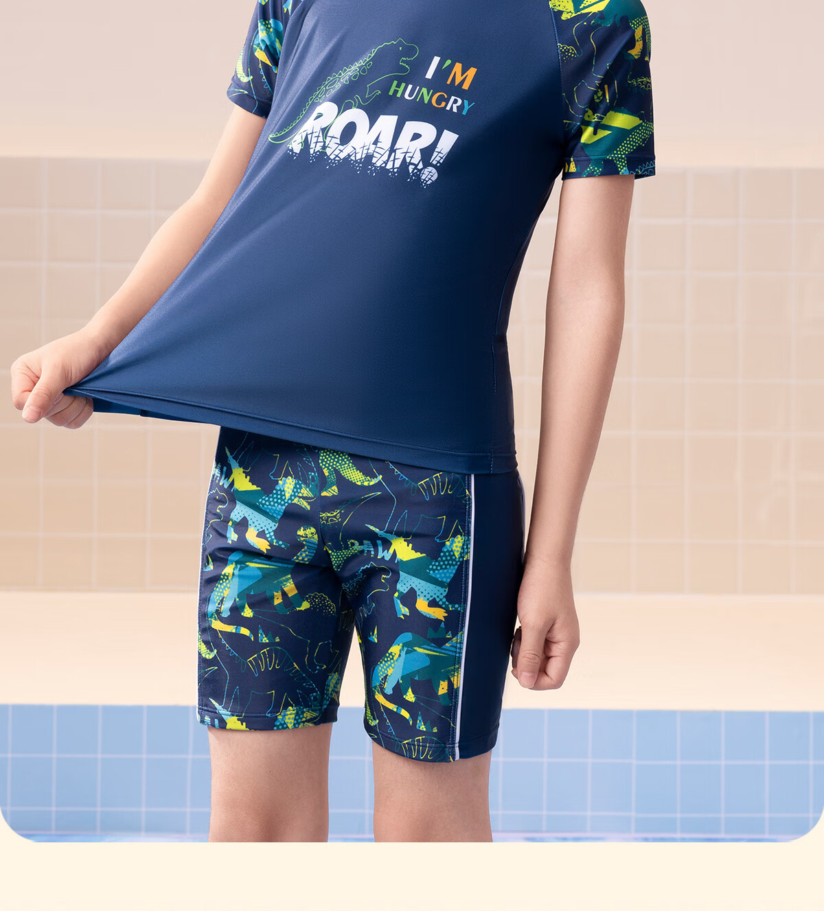 361° Children's Two-Piece Swimsuit, Baby Swimwear for Boys, Hot Spring Swimming Suit, Cartoon Cute Long-Sleeve Diving Suit 9