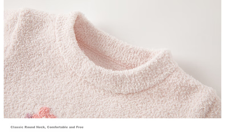 DAVE & BELLA 2022 Autumn Winter Kids Chenille Knit Pullover Sweater DB4223269 2