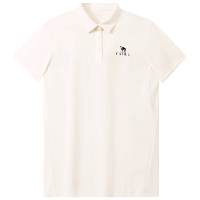 CAMEL Outdoor Quick-Dry T-Shirt for Women, Short Sleeve, Collared, Cool-Feeling, Stretchy, Wrinkle-Resistant, Breathable, Sweat-Absorbing, Sports Sun Protection Top, 2XL