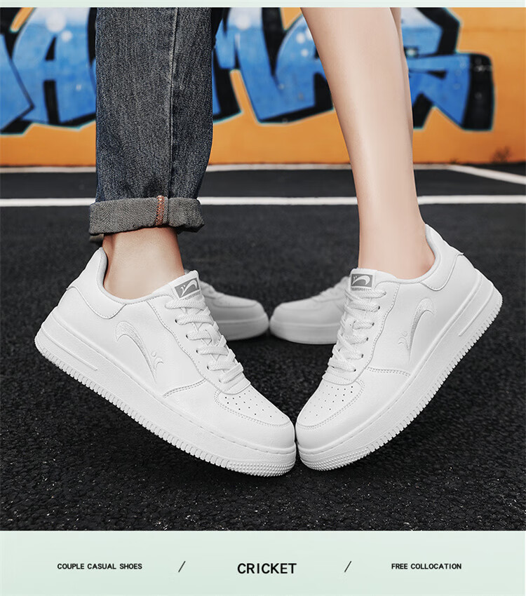 Guirenniao Men's Sneakers, Low-Top Soft-Soled Versatile Casual Shoes, Classic White Shoes, All Black, Size 44 9