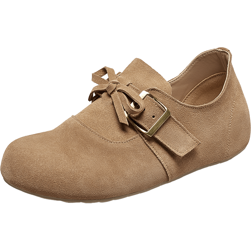 Yierkang Women's Slip-On New Style Closed-Toe Flat Birkenstock-Style Spring And Autumn Women's Flats, 27281W, Khaki 281, Size 38