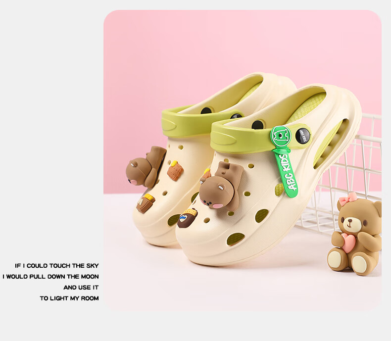 ABC KIDS Children's Perforated Shoes, Boys And Girls Slippers, Summer Sandals, Baby Soft-Soled Non-Slip Beach Shoes, 8501 White-Pink, Size 30-31 4