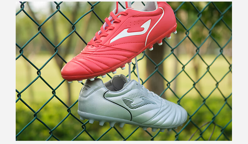 JOMA Kangaroo Leather Soccer Shoes for Men, Women, Adults, Teenagers And Children MG Short Studs Competition Football Training Shoes White Size 42.5 5