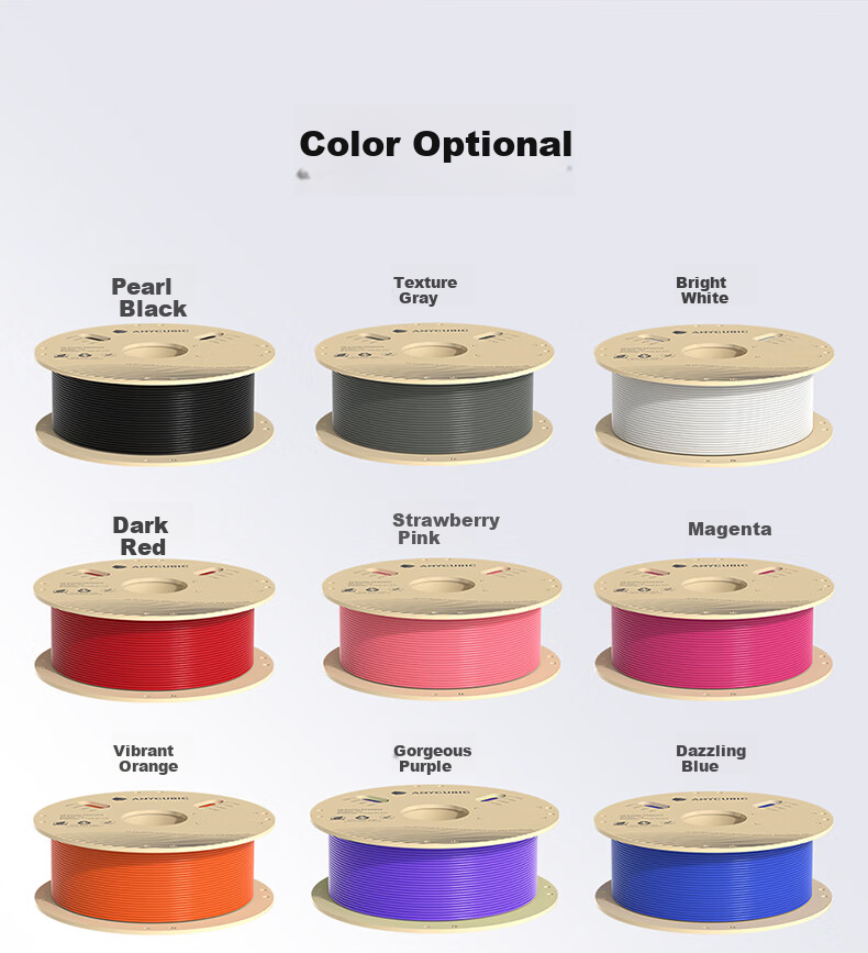 Zongweilifang 3D Printer Filament, PLA 1.75 High-Purity Material, 3D Printing Thread, Detachable Spool, RFID Intelligent Parameter Recognition, 1kg White 15