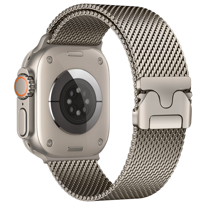 BHO [Premium 1:1 Titanium Metal] Compatible with Apple Watch Band, Suitable for Apple Watch Ultra, Milanese Loop, IWatch S12/11/10/Ultar3 Strap