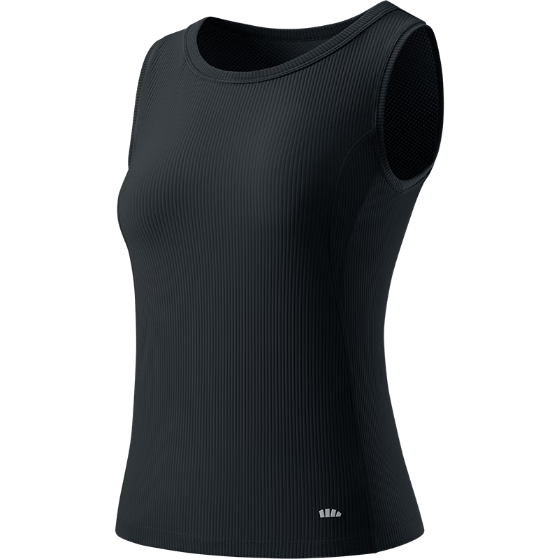 Beneunder Women's Tank Top Slim Fit Quick-Dry Sports Vest Outerwear Base Layer CC957 Dark Black S