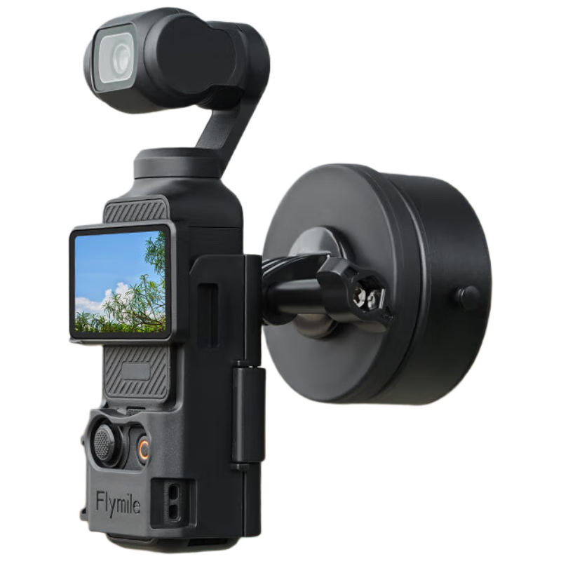 YOUFES Compatible with DJI Pocket 4 Pro/4/3, Electric Magnetic Suction Cup Stand, Vacuum Suction Car Mount, Glass Shooting Fixed Bracket Accessory, DJI Camera Mount