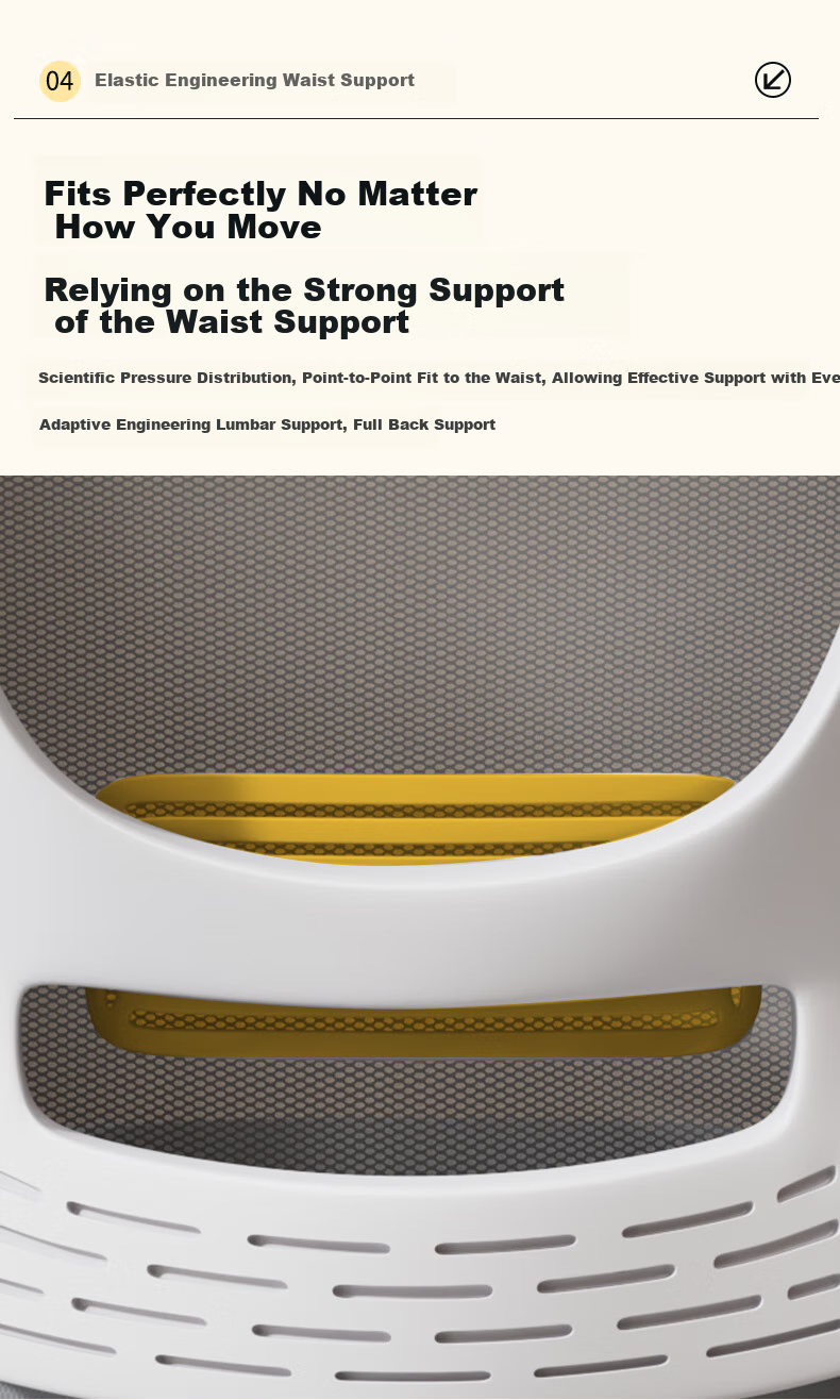 Chibailun Computer Chair, Office Chair, Home Student Writing And Study Chair, Gaming Chair, Bow-Shaped Backrest Chair, Ergonomic Chair 6