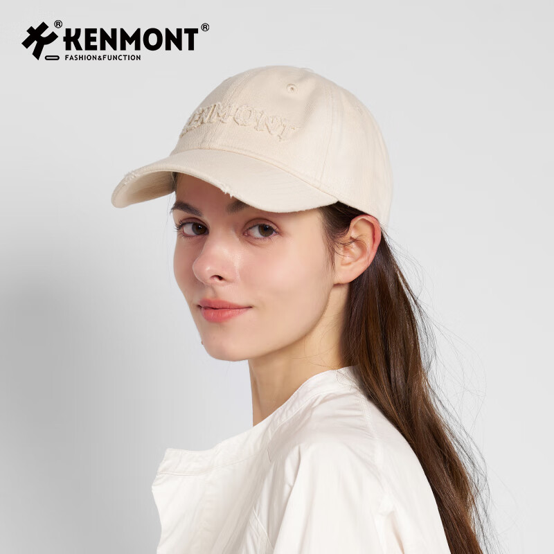 Кепка Kenmont для женщин, весенняя, из 100% хлопка, с широкими полями, визуально стройнящая лицо, глубокая тулья, для большого обхвата головы, универсальная для всех сезонов, KM-5299