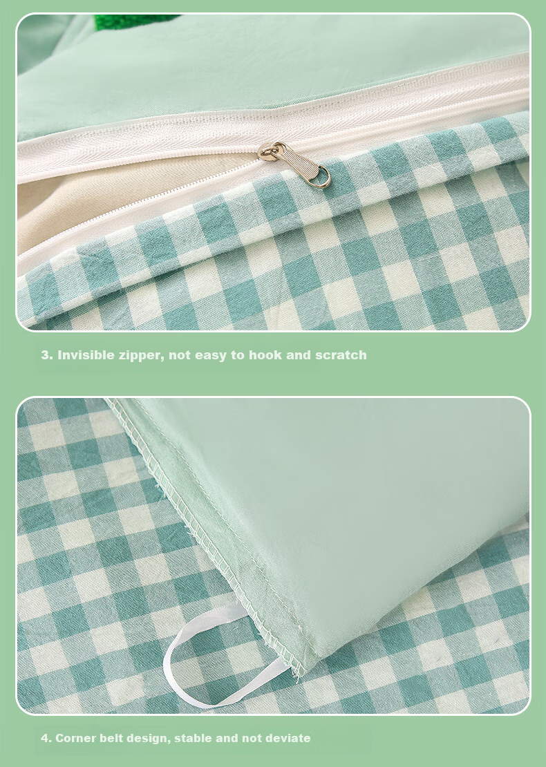 JaCe Kindergarten Bedding Set, All-Cotton Three-Piece Set, Baby Seven-Piece Set, Washable Student Multi-Piece Set, Luobo Xiaotu 11