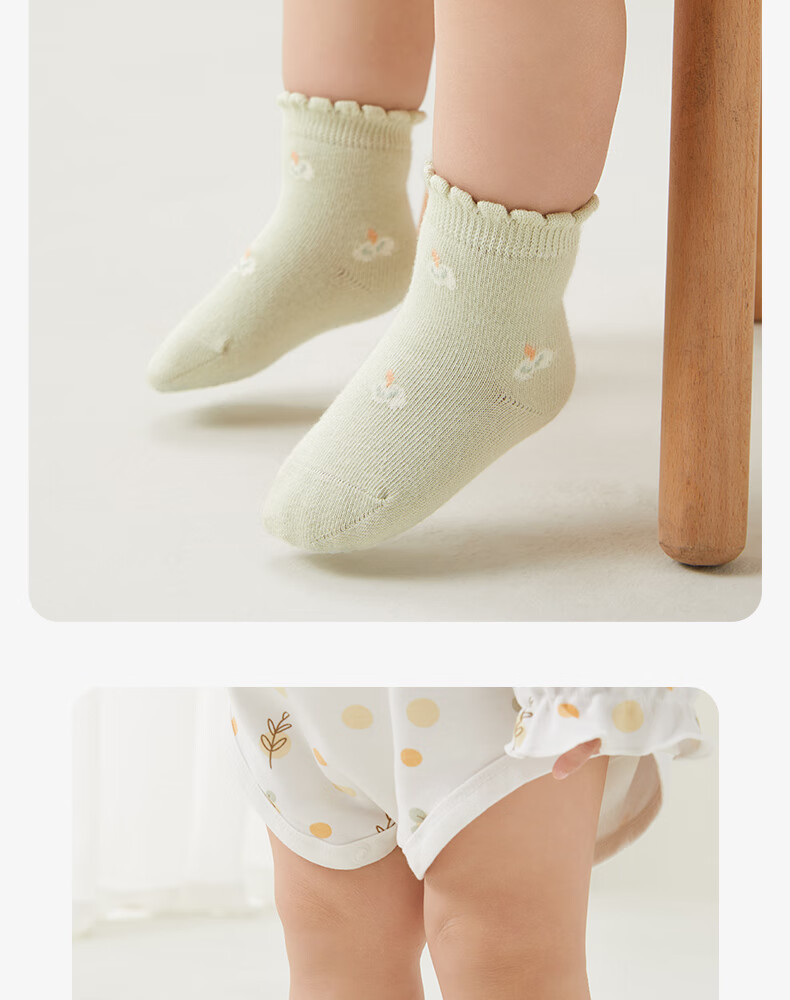 Shiyuejiejing Baby Socks, Summer Mid-Calf Socks for Boys And Girls, Newborn Cotton Socks, Breathable Children's Socks, All-Season Class A 19