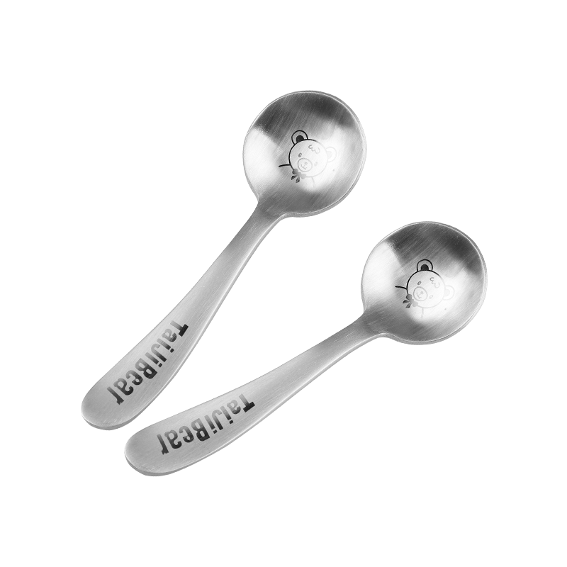 Guangyi 304 Stainless Steel Spoon, Creative Cartoon Panda Spoon, Rice Spoon, Main Course Coffee Spoon, Set of 2, GY7326