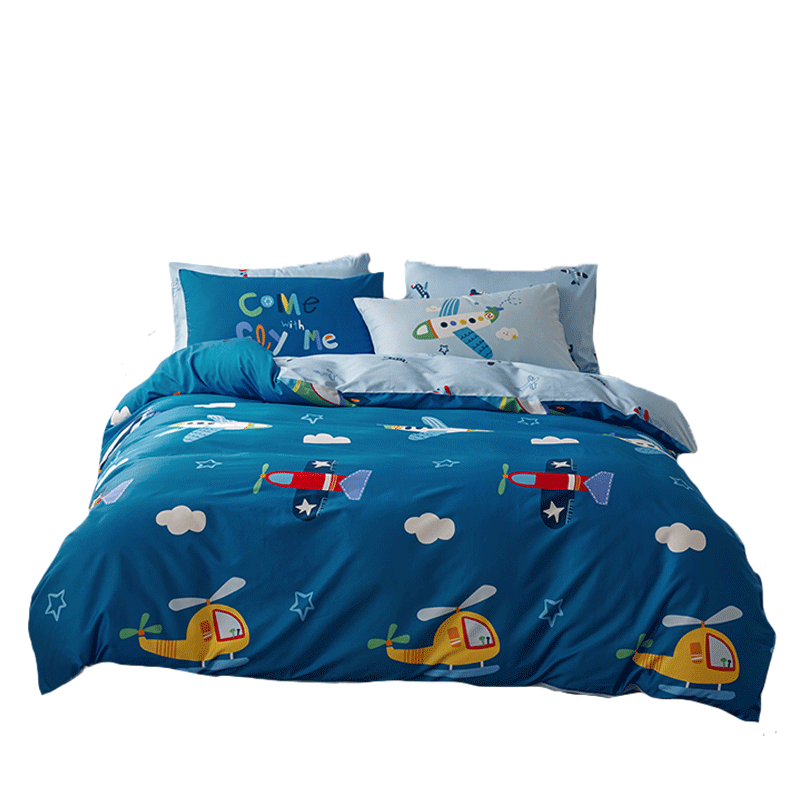Dohia Home Textile Pure Cotton Bedding Set, Double Size, Four-Piece Set Including Duvet Cover And Bed Sheet, for 1.5m Bed, 203*229cm