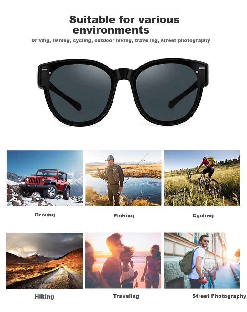 JEEP Polarized Prescription Clip-On Sunglasses for Women Fashion UV Protection Street Style S2010 3