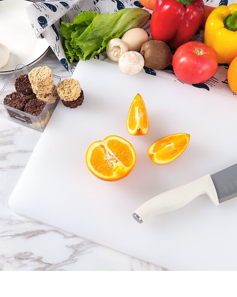 BJ Cutting Board, Antibacterial And Mold-Resistant, Food-Grade Household Chopping Board, Double-Sided PE Plastic Cutting Board, 44*31cm 2