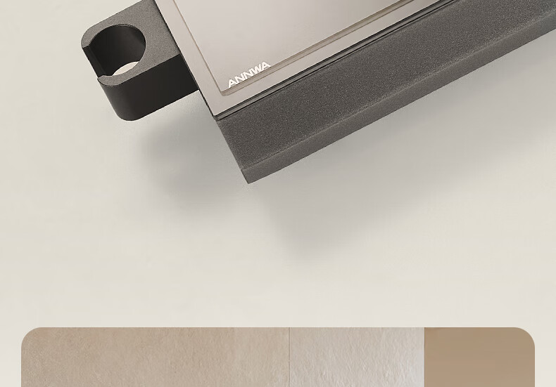 Anhua Bathroom Shower Set, Complete Integrated Brass Pressure-Increasing Square Tube, with Digital Display, Gunmetal Gray, N4G9041GGW 34