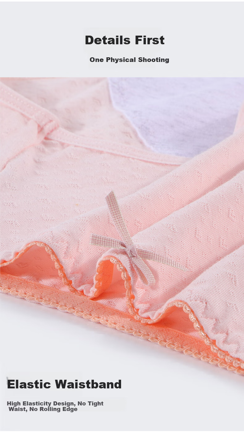 Hzasz Menstrual Underwear for Girls, Three-Layer Leak-Proof Mid-Rise Women's Shorts 8