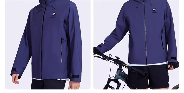 CAMEL Panda Single-Layer Outdoor Windproof Waterproof Mountaineering Cycling Jacket A35BA18158 Phantom Black XS 34