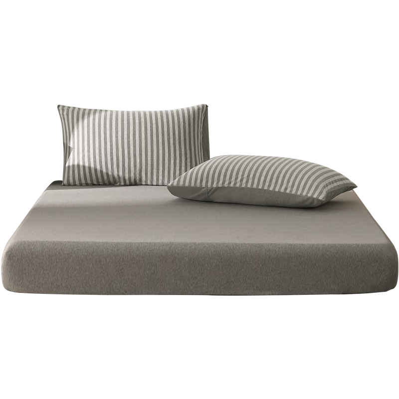 Shuixingjiafang Cotton Bed Cover, 100% Pure Cotton, Class A Bed Sheet, Knitted Cotton, Dirt-Proof Mattress Cover, Protective Cover, 1.8x2 Meters