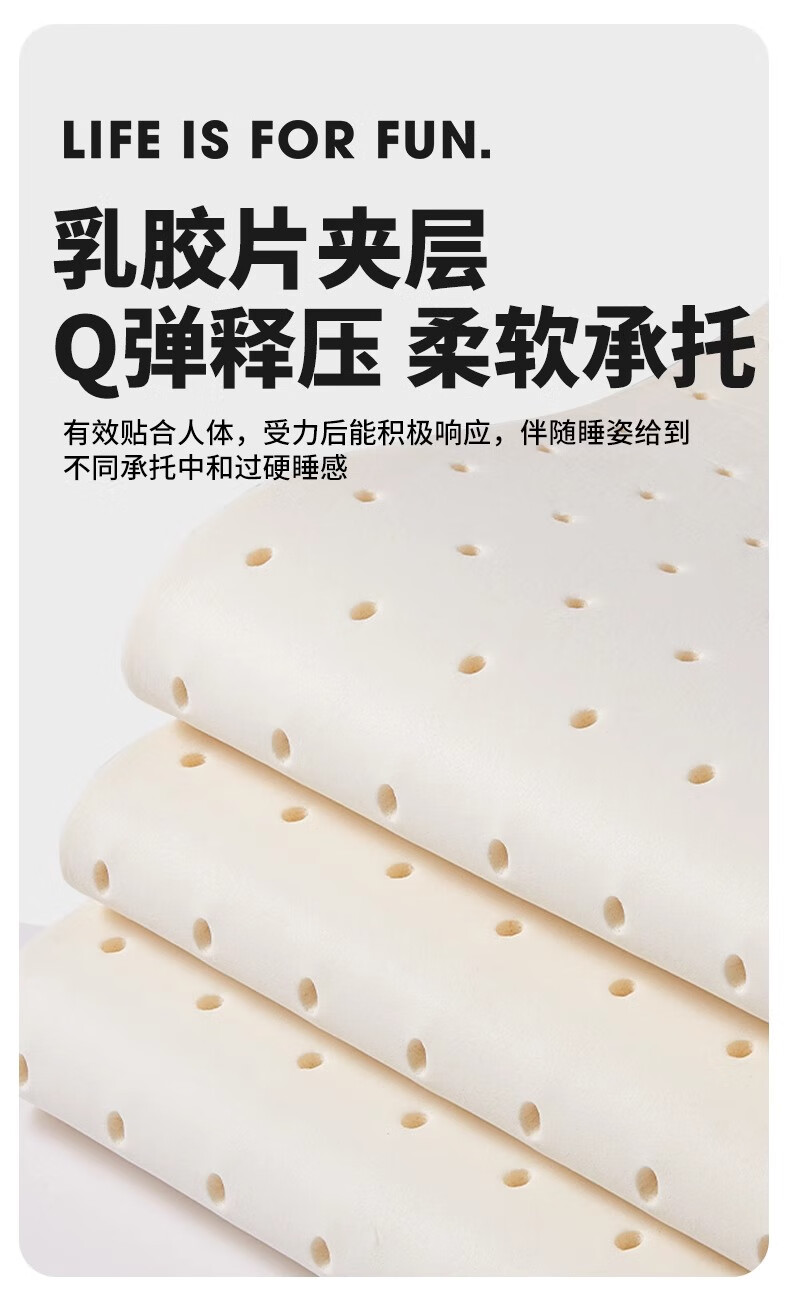 MINISO Memory Foam Natural Antibacterial Latex Mattress Tatami Bed Pad for Double Bed, 1.5x2 Meters 7