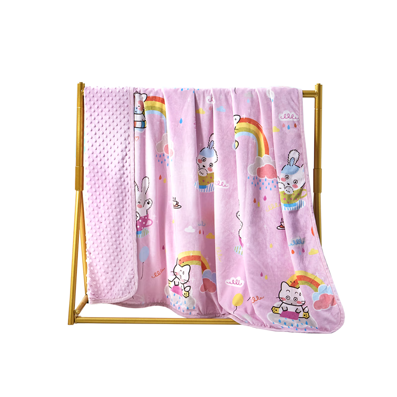 FUANNA Blanket Soft Crystal Velvet Dot Blanket Warm Fleece Blanket Nap Blanket Travel Blanket Throw 180*200cm