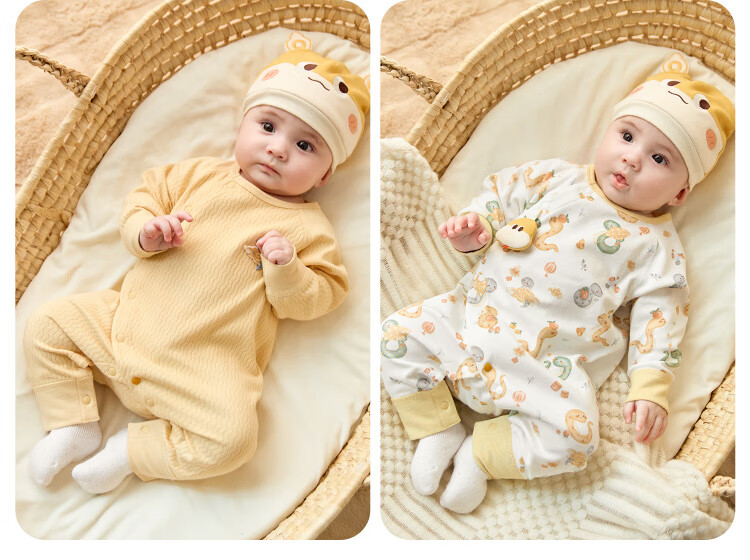 Wismorni Baby Romper, Spring And Autumn Infant Onesie, Full Moon Outfit, Hundred Days Clothing, Bodysuit, Autumn Wear 5