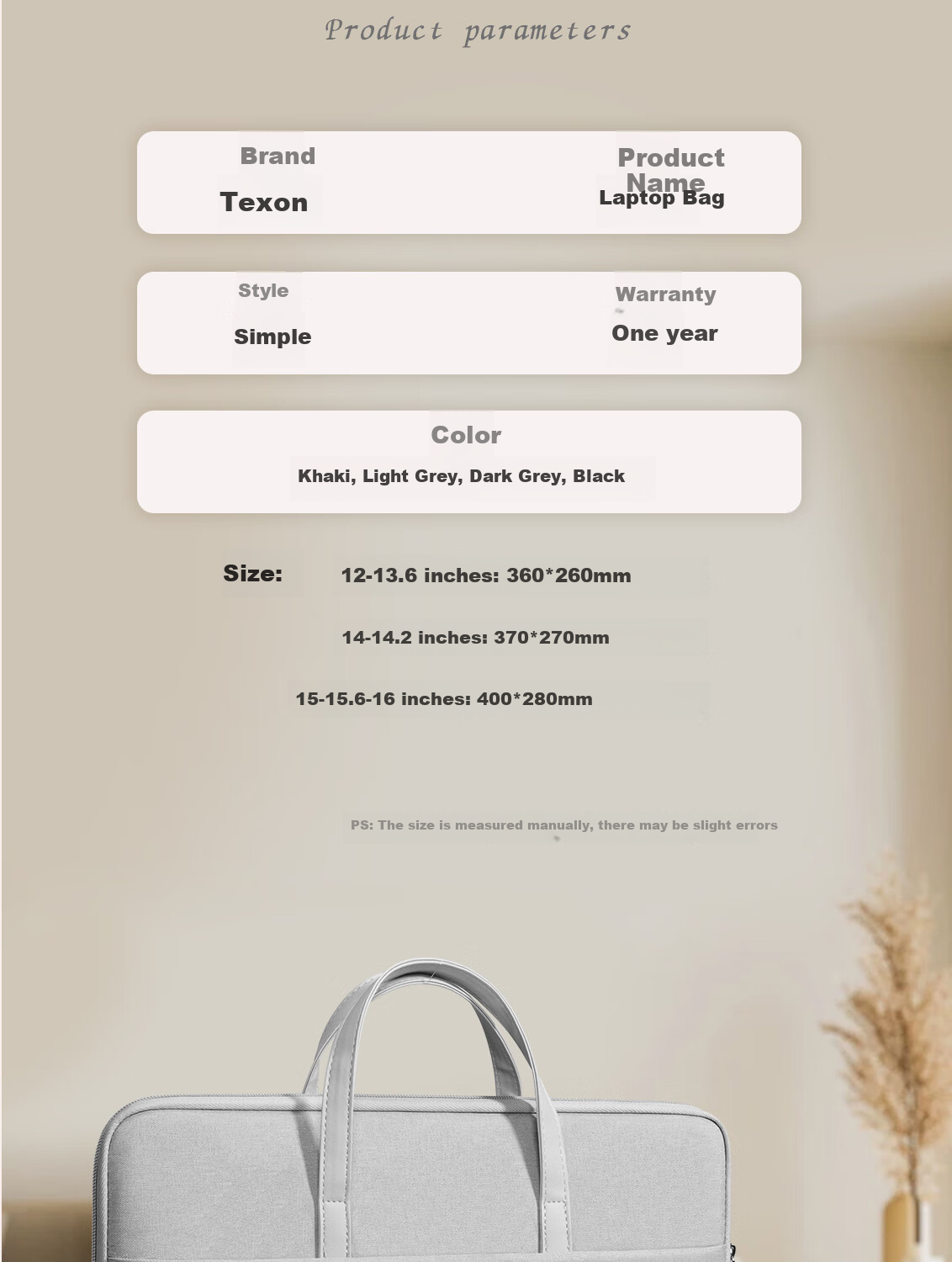 Taikesen Laptop Handbag Suitable for Apple Macbook 13-Inch, Huawei, Lenovo Computer Bag Protective Case for Men And Wome 13