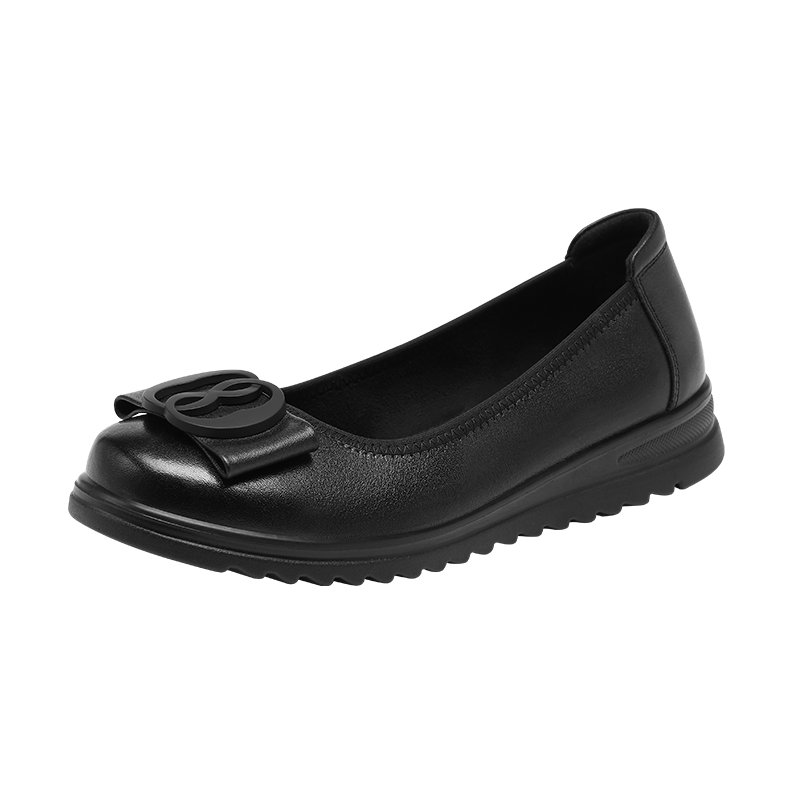 Red Dragonfly Women's Soft Sole Slip-On Low-Cut Comfortable Flat Shoes WTB152601 Black Size 36