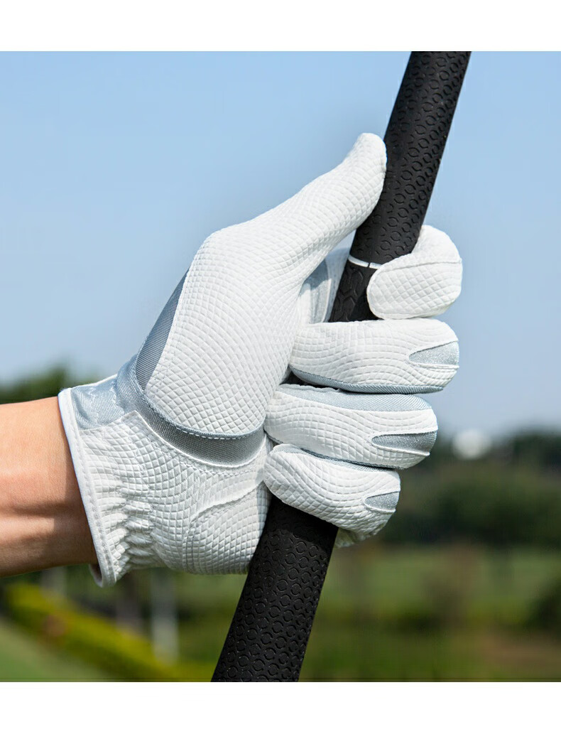 PGM Golf Gloves Men Super Stretch Magic Gloves Non-Slip Breathable Summer Black Left Hand 2 Pieces Size M 3