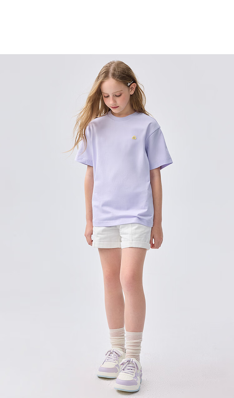 BALABALA Children's Clothing, Kids' T-Shirt Short Sleeve, 2025 Boys And Girls Summer Wear, Moisture-Wicking Quick-Dry Parent-Child Top, 208225117224 13