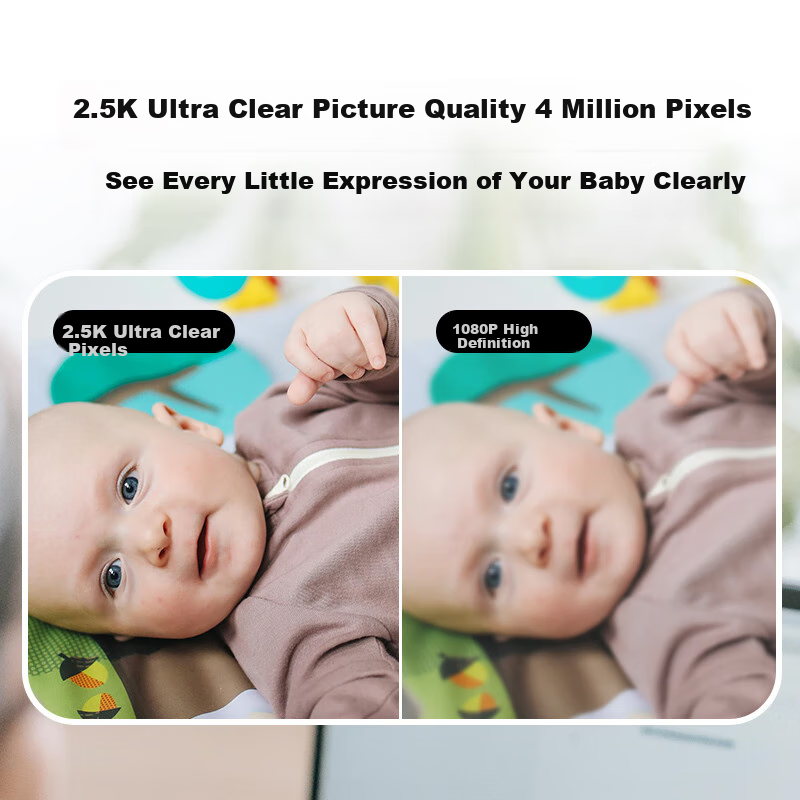 Shenmu Smart Baby Monitor Baby Monitor Caretaker Intelligent AI Child Care Remote Care Machine Cry Detection Baby Camera No Need to Plug in Long Battery Life