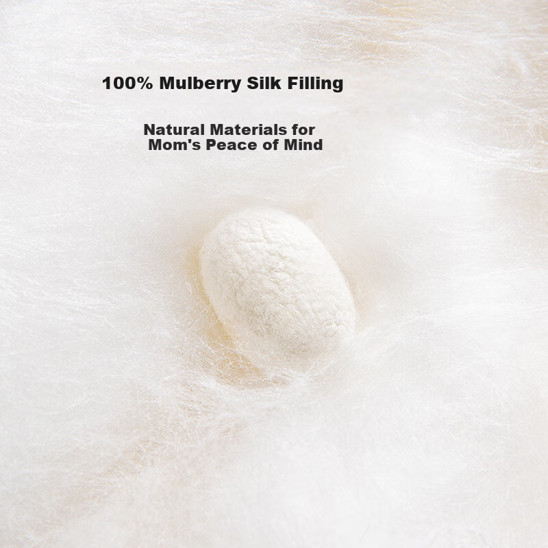 SILKUEEN [Children's Silk Quilt] 100% Mulberry Silk Baby Class A Silk, Weight 0.5 Jin, 120*150cm [Nuodika]