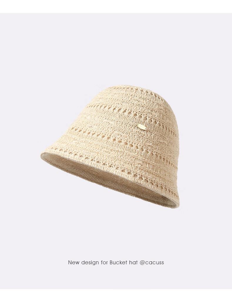 CACUSS Women's Summer Sun Hat, UV Protection, Beach Fishing Hat, Foldable, Khaki 11