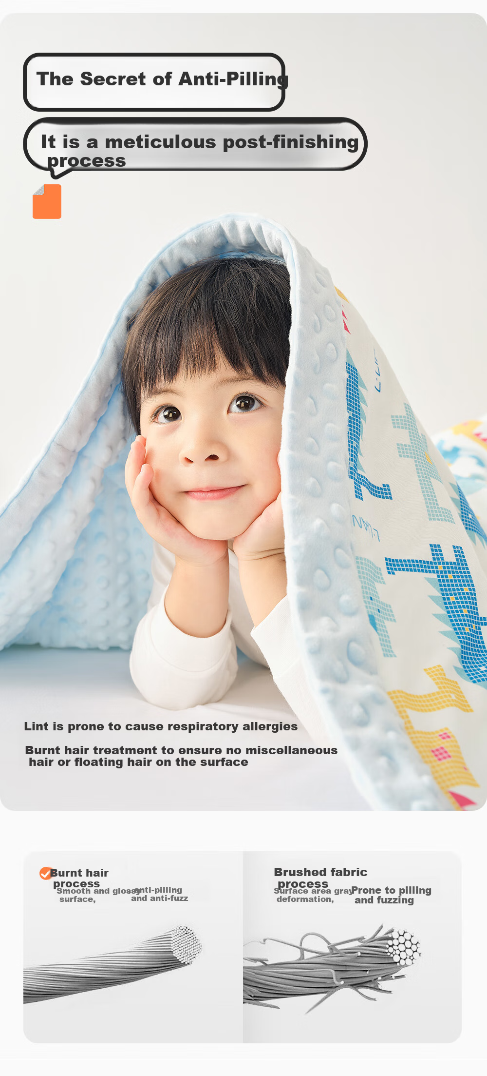 Liangliang Bean Blanket, Baby Quilt, Children's Kindergarten Air Conditioning All-Season Comforter, Geometric Dragon Blue, 150*120cm 7