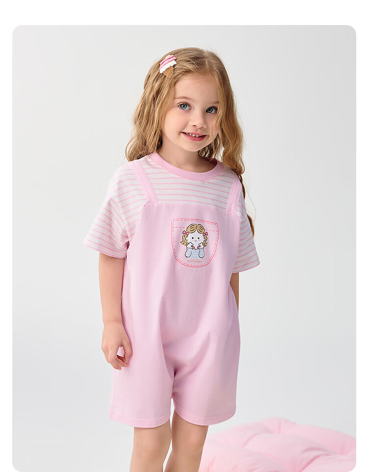 BALABALA Girls' Nightgown, Children's Loungewear, Summer Air Conditioning Dress [Miiichan IP] 208225171002 7