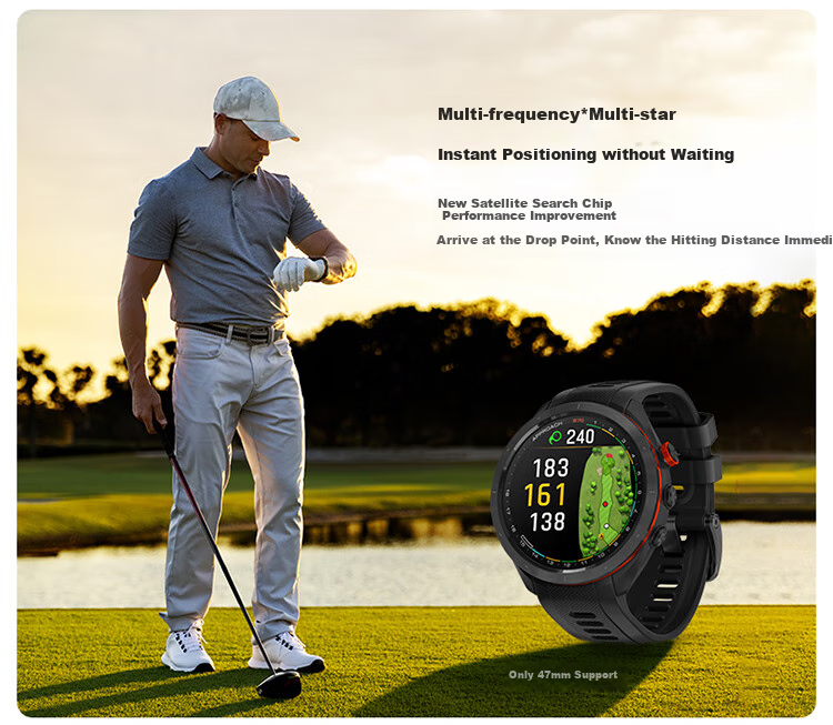 GARMIN Approach S70 Moon Rock Gray (42mm) Golf Gift Box Set, Blood Oxygen Running Outdoor Sports Watch 4