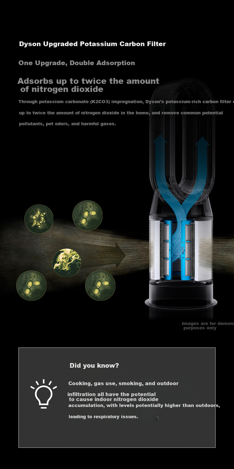 DYSON PH05 Air Humidifying And Purifying Fan, Air Purifier with Virus Filtration, Moisturizing without Mist, Removes Formaldehyde And PM2.5, Pet-Friendly Certified, Platinum Color 5