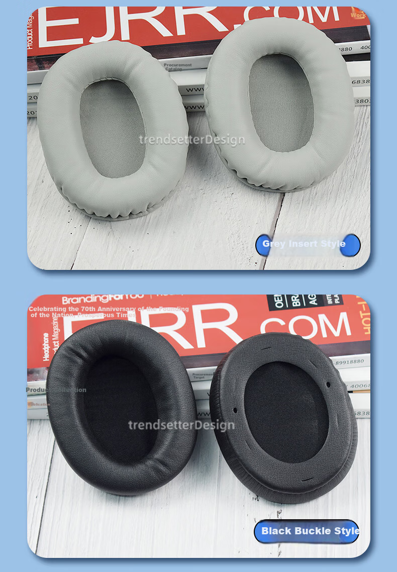Trendsetter Ear Cushion for Edifier W800BT/W800K/W800X Headphones, Foam Cover, Protective Case, Leather Sleeve, Ear Pad 9