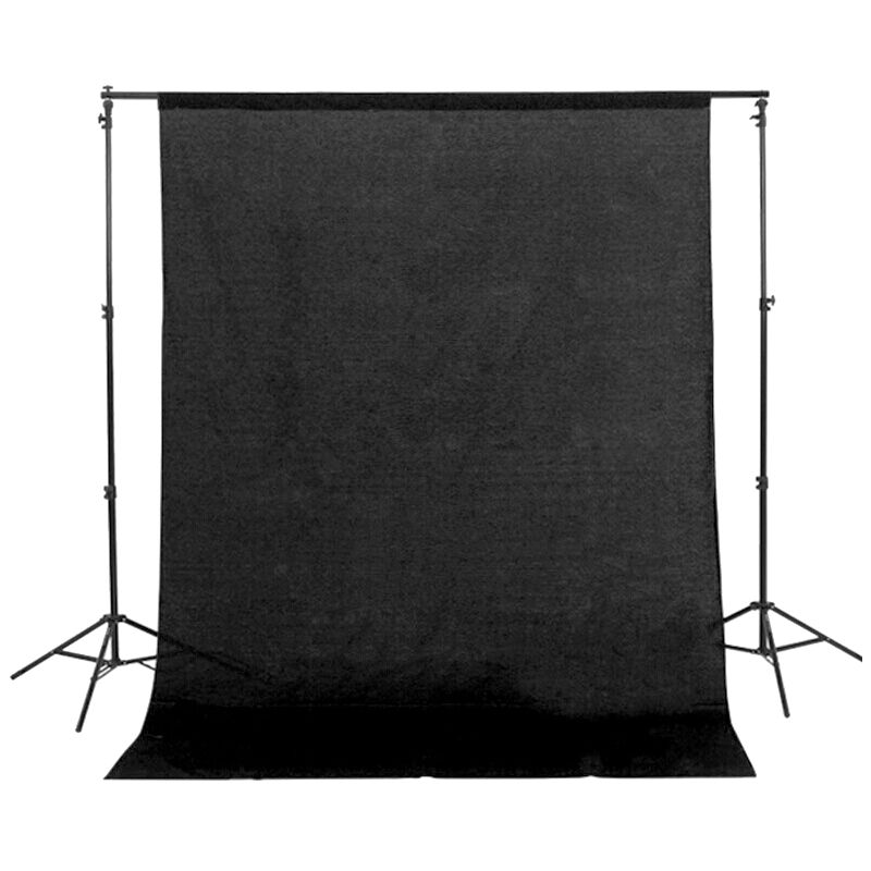 Beiyang 3*4 Meter Black Background Cloth, Polyester Cotton Fabric, Film And Television Chroma Key, Thickened And Reinforced, Washable And Ironable, for Live Streaming, Photography, And Chroma Keying